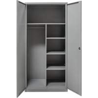 Combination Storage Cabinet, 36" W x 18" D x 72" H, Grey Sécurité Médic