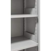 Armoires de rangement Hi-Boy, Acier, 4 Tablettes, 72" h x 36" la x 18" P, Gris Sécurité Médic