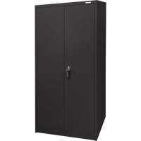 Storage Cabinet, Steel, 4 Shelves, 66" H x 30" W x 15" D, Black Sécurité Médic