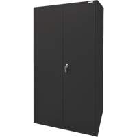Storage Cabinet, Steel, 4 Shelves, 78" H x 36" W x 24" D, Black Sécurité Médic