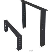Pattes d'&eacute;tabli pour service industriel, Acier, 30" p x 34" h, Simple Sécurité Médic