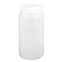 Wide-Mouth Bottles, Round, 1 gal., Plastic Sécurité Médic