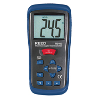 Thermom&egrave;tre &agrave; thermocouple avec certificat de calibration, Contact, Num&eacute;rique, -58-2000°F (-50-1300°C) Sécurité Médic