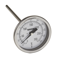 Thermom&egrave;tres bilames, Contact, Analogique, 50-550°F (0-260°C) Sécurité Médic