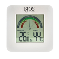 Hygrom&egrave;tres int&eacute;rieurs avec indicateur de confort BIOS, Contact, Num&eacute;rique, -58-158°F (-50-70°C) Sécurité Médic