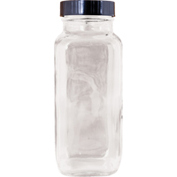 Bouteille, Carr&eacute;e, 8 fl. Oz., Verre Sécurité Médic