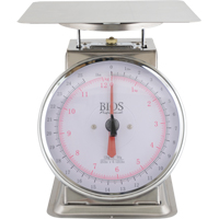 Top Loading Scale, 25 lbs. 12 kg Cap., 0.125 lbs. / 50 g Graduations Sécurité Médic