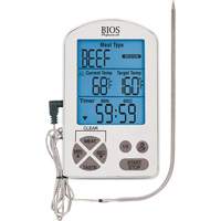 Thermom&egrave;tre &agrave; viande haute de gamme et minuterie, Contact, Num&eacute;rique, -4-122°F ( -20-50°C) Sécurité Médic