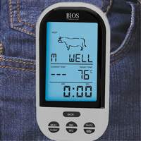 Wireless Meat & Poultry Thermometer, Contact, Digital, 32-482°F (0-250°C) Sécurité Médic