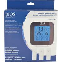 Wireless Weather Station with 3 Sensors, Non-Contact, Digital, 40-158°F (-40-70°C) Sécurité Médic
