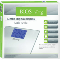 Jumbo Digital Display Scale, 550 lbs. Cap., 0.2 lbs. / 0.1 kg Graduations Sécurité Médic
