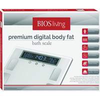 Premium Digital Body Fat Scale, 441 lbs. Cap., 100 g Graduations Sécurité Médic