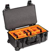Vault Rolling Case with Padded Dividers, Hard Case Sécurité Médic