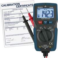 Multim&egrave;tre compact avec mesure de tension sans contact et certificat de calibration, Tension c.a./c.c., Courant c.a./c.c. Sécurité Médic