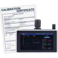 Analyseur de la qualit&eacute; de l'air avec support mural/de bureau et certificat de calibration Sécurité Médic