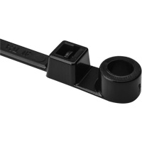 Attache de c&acirc;ble &agrave; vis, Longueur 12-2/5", R&eacute;sistance &agrave; la traction 50 lb, Noir Sécurité Médic