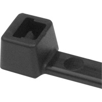 Attaches de c&acirc;ble PA66, Longueur 5-1/2", R&eacute;sistance &agrave; la traction 18 lb, Noir Sécurité Médic