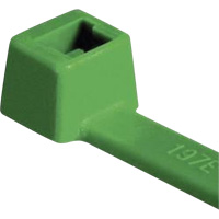 Attaches pour c&acirc;ble PA66 homologu&eacute;es UL, Longueur 4", R&eacute;sistance &agrave; la traction 18 lb, Vert Sécurité Médic