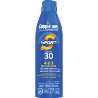 &eacute;cran solaire r&eacute;sistant &agrave; l'eau Sport, FPS 30, A&eacute;rosol Sécurité Médic
