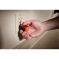 Voltage Detector & GFCI Receptacle Tester Kit, 50 V - 1000 V, Display & Sound Alert Sécurité Médic