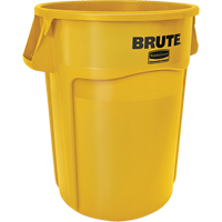 Brute&reg; Round Containers, Polyethylene, 44 US gal. Sécurité Médic