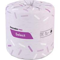Pro Select&reg; Toilet Paper, 2 Ply, 500 Sheets/Roll, White Sécurité Médic