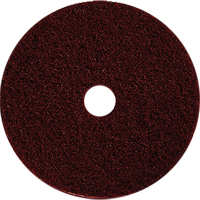 Floor Maintenance Pads, 17", Stripping, Brown Sécurité Médic