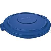 Brute&reg; Round Trash Can Top, Flat Lid, Plastic, Fits Container Size: 22-1/4" Dia. Sécurité Médic