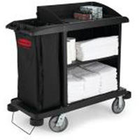 Chariot d'entretien m&eacute;nager compact sup&eacute;rieur Sécurité Médic