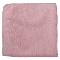 Chiffon de nettoyage pour travaux l&eacute;gers, Microfibre, Rouge Sécurité Médic