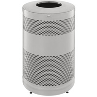 Poubelle d&eacute;corative &agrave; dessus ouvert classique, Acier inoxydable, Capacit&eacute; 51 gal. US Sécurité Médic