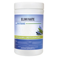Eliminate Virucide Wipes, 7" x 8", 180 Count Sécurité Médic