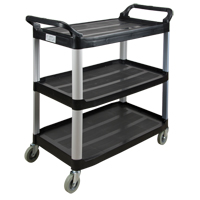Utility Cart, 3 Tiers, 19-3/4" x 37-1/2" x 40-1/4", 250 lbs. Capacity Sécurité Médic