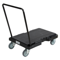 Chariot, 31-3/4" lo x 20-1/2" la, 500 lb cap, Roues Caoutchouc Sécurité Médic