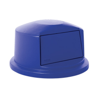 Couvercles ronds Brute, Couvercle bomb&eacute;, Plastique/Poly&eacute;thyl&egrave;ne, Convient aux contenants 22" dia. Sécurité Médic