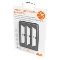 Slice Pointed-Tip Ceramic Utility Knife Blades, Single Style Sécurité Médic