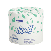 Papier hygi&eacute;nique Scott, 1 Pli, 550 Feuilles/Rouleu, Longueur 403', Blanc Sécurité Médic