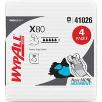 Essuie-tout X80, Robuste, 12-1/2" lo x 12" la Sécurité Médic