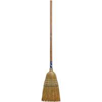 Industrial Corn Broom, 3-String, Wood Handle Sécurité Médic