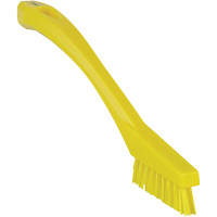 Detail Brush, Stiff Bristles, 8" Long, Yellow Sécurité Médic