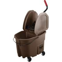 WaveBrake&reg; Mop Bucket & Wringer Combo Pack, Down Press, 8.75 US Gal.(35 Quart), Brown Sécurité Médic