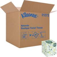 Kleenex&reg; Naturals Boutique* Facial Tissue, 2 Ply, 7.8" L x 8.3" W, 95 Sheets/Box Sécurité Médic