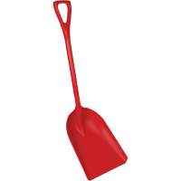 One-Piece Food Processing Shovel, 14" x 17" Blade, 42-1/2" Length, Plastic, Red Sécurité Médic