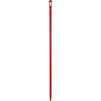 Manche ultra hygi&eacute;nique, Balai/Grattoir/Raclette, Rouge, Ergonomique, 59" lo Sécurité Médic