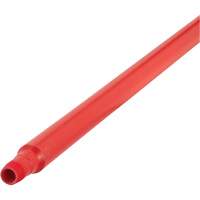 Manche ultra hygi&eacute;nique, Balai/Grattoir/Raclette, Rouge, Ergonomique, 59" lo Sécurité Médic