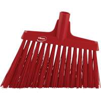 T&ecirc;te de balai oblique, Crins Extra-ferme, 12", Polyester, Rouge Sécurité Médic