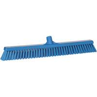 Combo Bristle Push Broom, Coarse/Fine Bristles, 24", Polyester, Blue Sécurité Médic