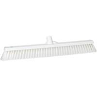 Balai-brosse &agrave; soies combin&eacute;es, Crins Cors&eacute;/Fin, 24", Polyester, Blanc Sécurité Médic