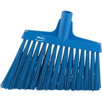 Angle Broom Head, X-Coarse Bristles, 12", Polyester, Blue Sécurité Médic