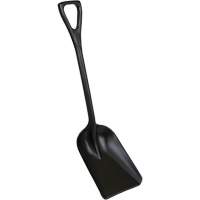 One-Piece Hygienic Shovel, 10" x 6" Blade, 37-1/2" Length, Plastic, Black Sécurité Médic